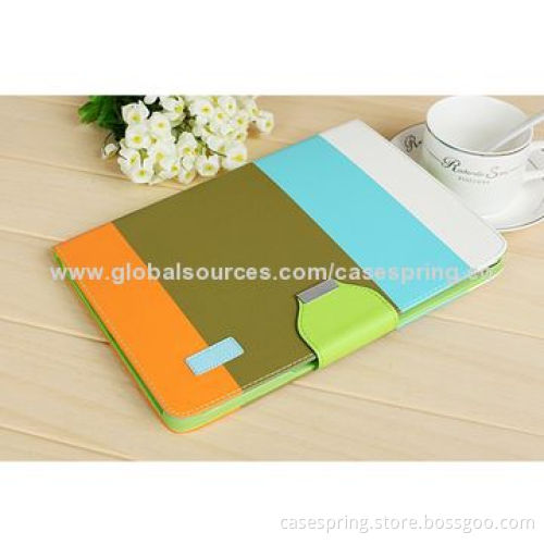Leather case for ipad Air/ipad5，Rainbow-colored protective sleeve hit